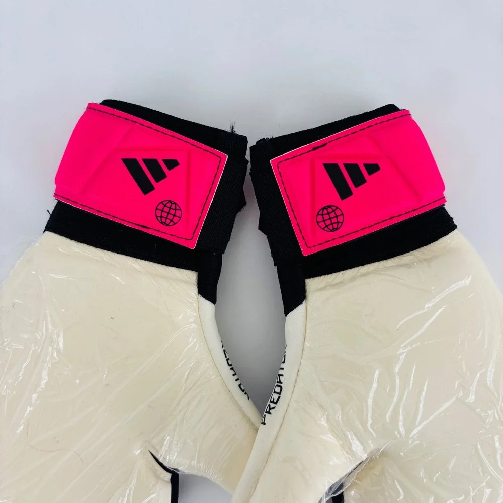 New Adidas‎ Predator GL Pro Goalkeeper Gloves Black Pink Size 5 Soccer